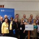 Over thirty California UNA-USA leaders came to the national meeting.  Here we prepare to lobby the Hill.