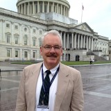 SoCal President Mel Boynton braved the rain to visit four members of Congress for supporting the UN.